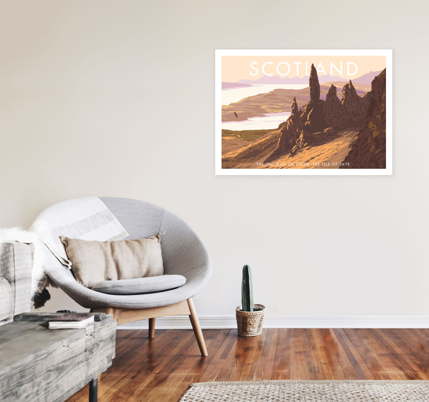 Scotland by Stephen Millership A1 Black Frame