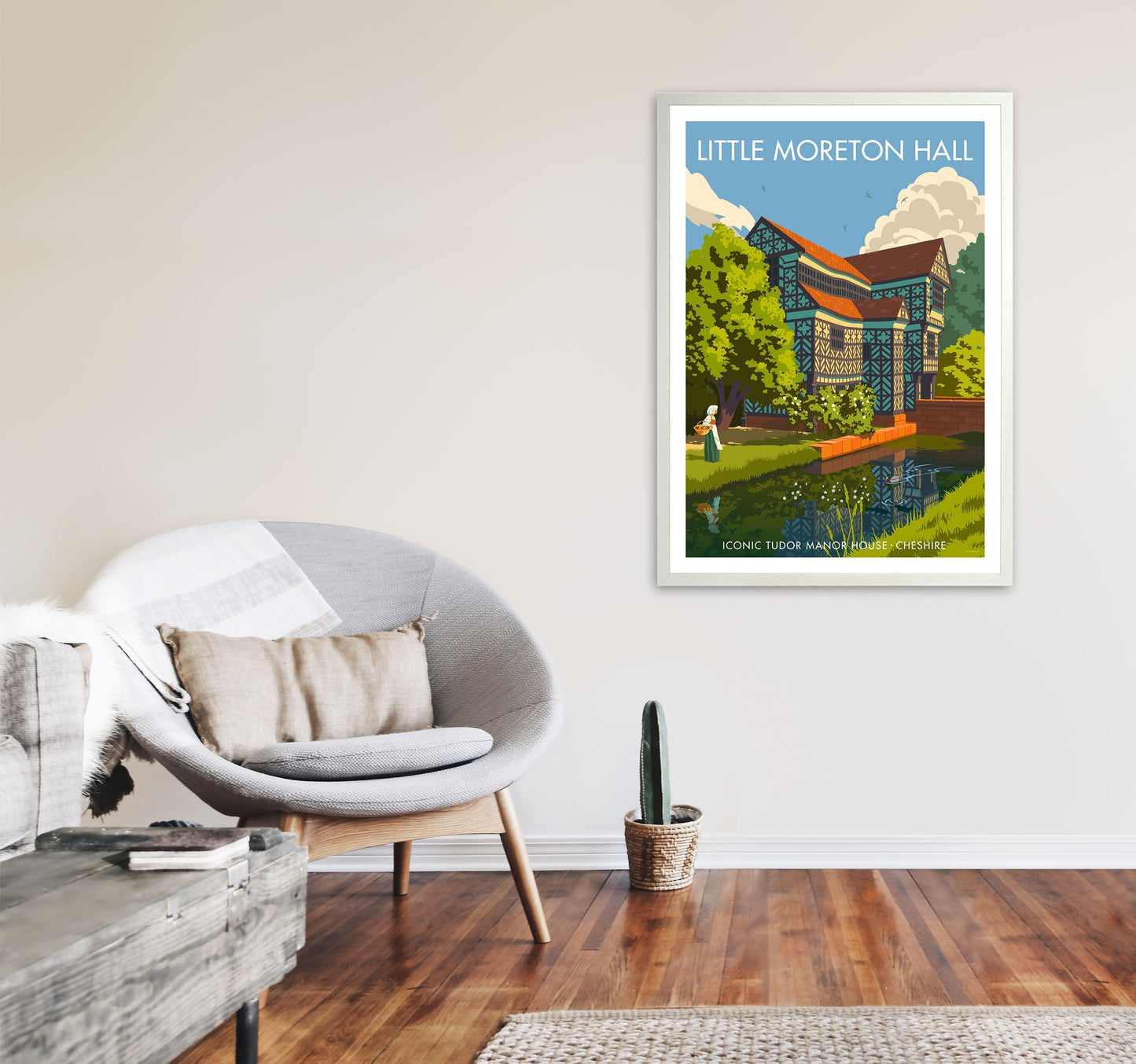 Little Moreton Hall by Stephen Millership A1 Oak Frame