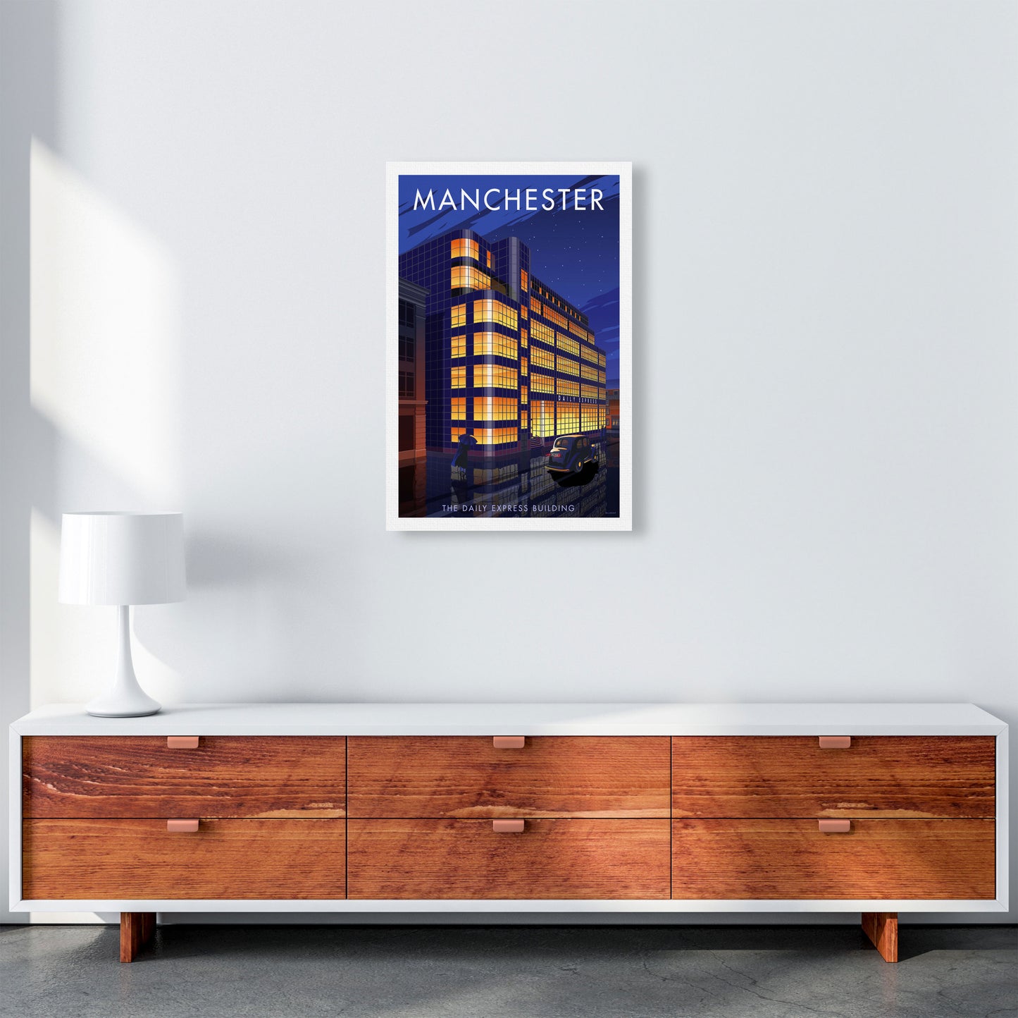 Manchester by Stephen Millership A2 Canvas