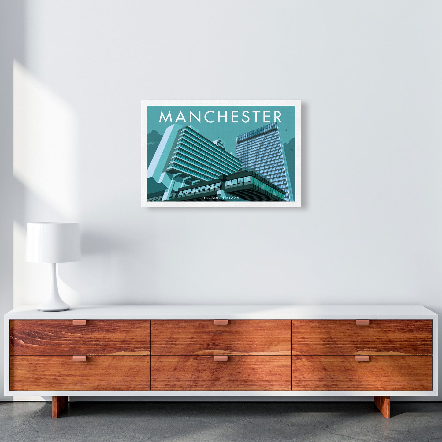 Manchester by Stephen Millership A2 Canvas