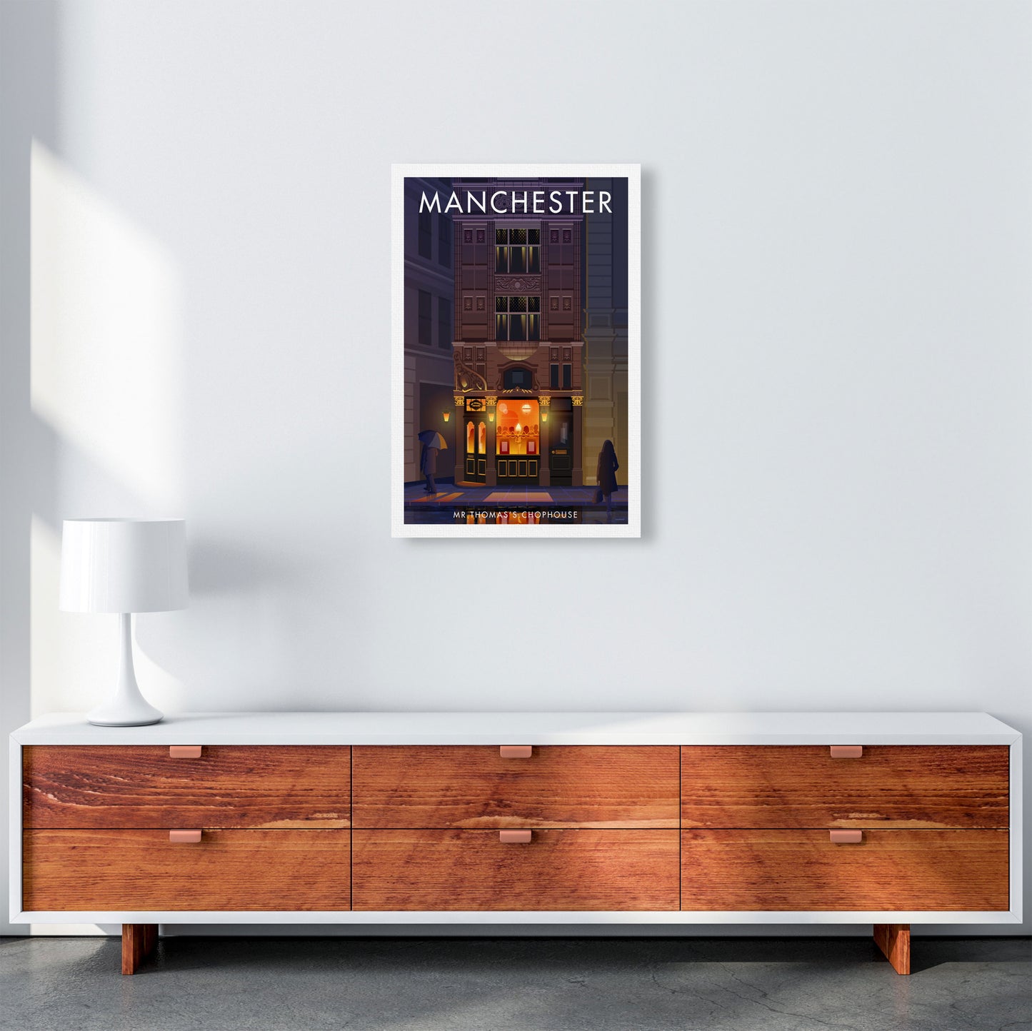 Mr Thomas's Chophouse Manchester Art Print by Stephen Millership A2 Canvas