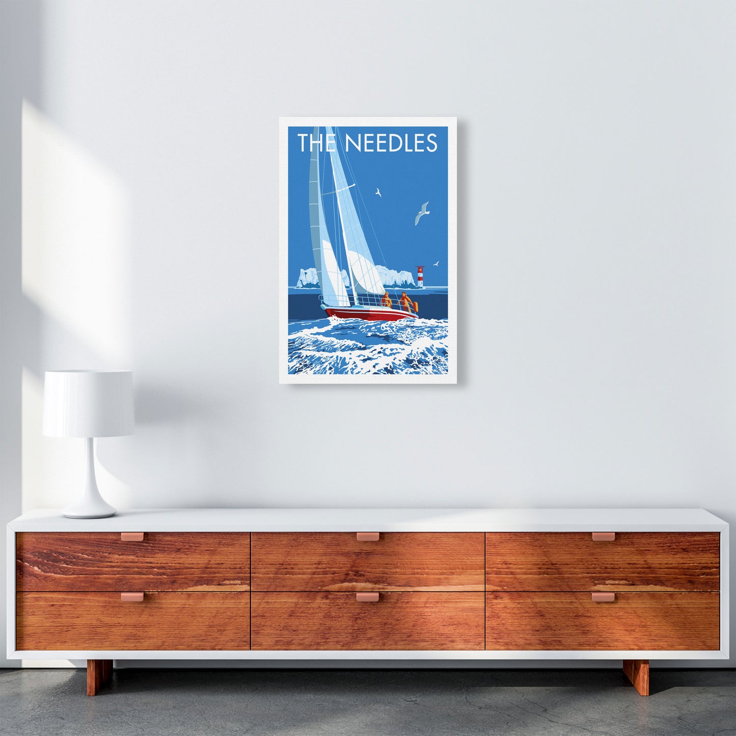 The Needles Art Print by Stephen Millership A2 Canvas