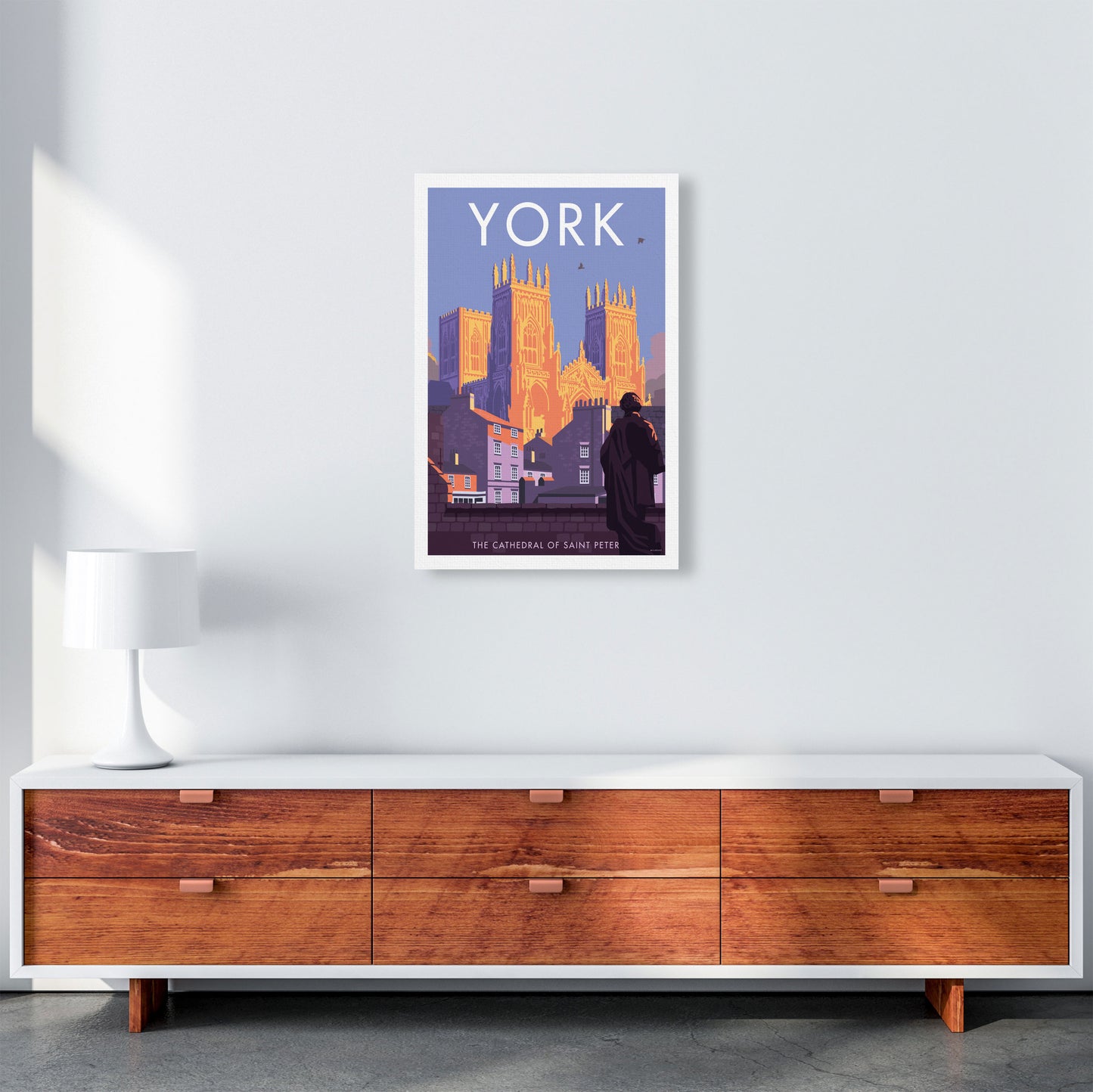 The Cathedral Of Saint Peter, York Art Print by Stephen Millership A2 Canvas