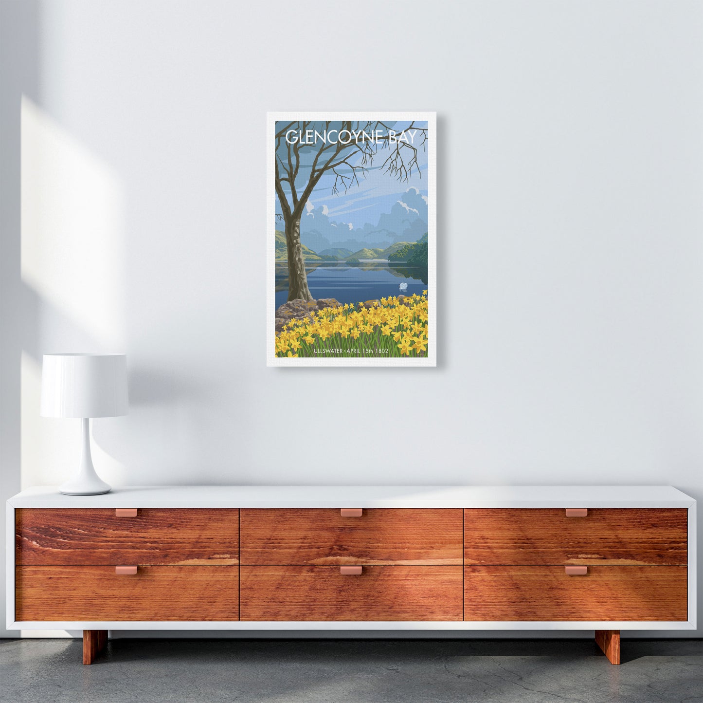 Glencoyne Bay Ullswater Art Print by Stephen Millership 40x50 Travel Canvas