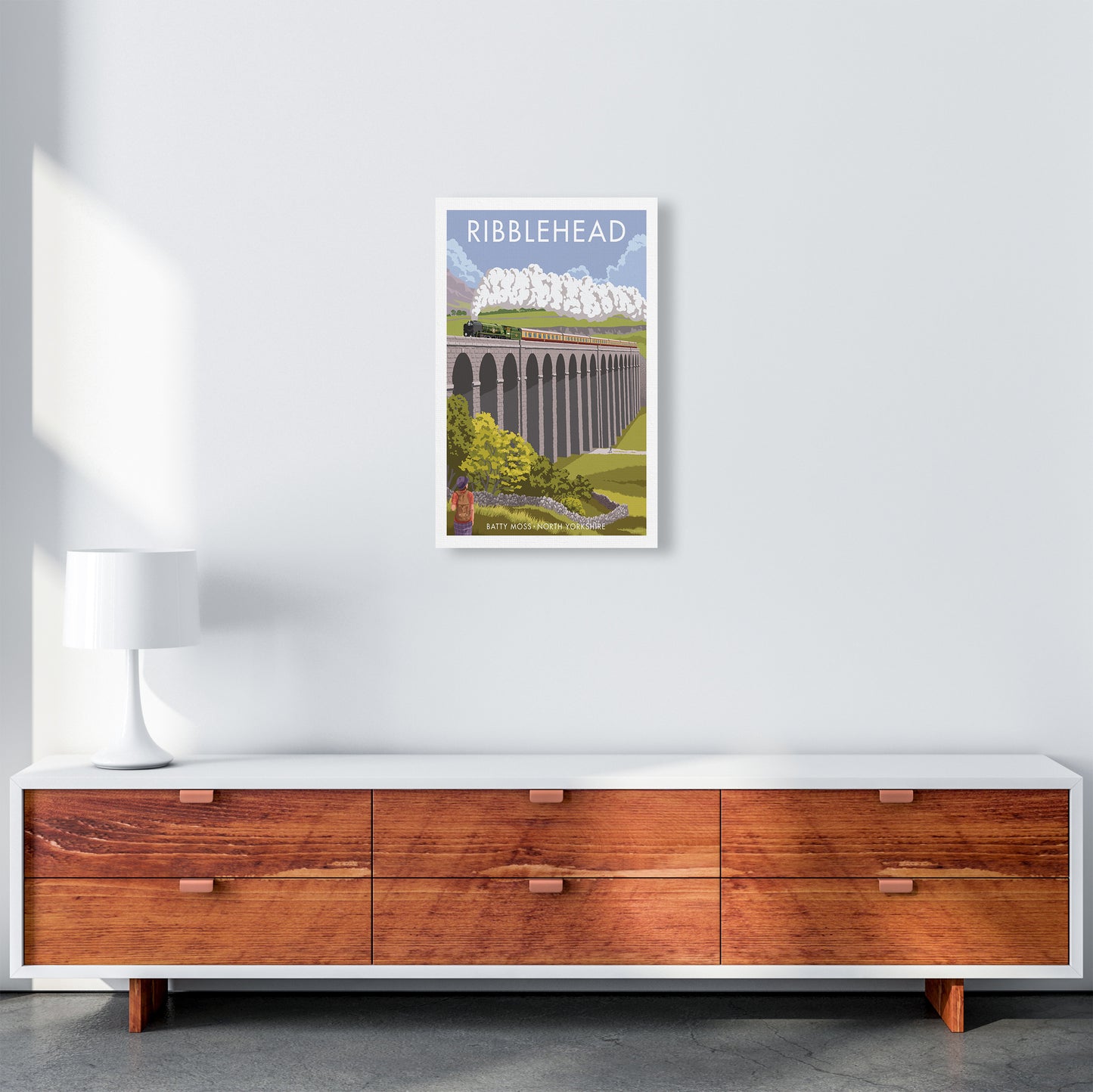 Ribblehead Travel Art Print By Stephen Millership A3 Canvas