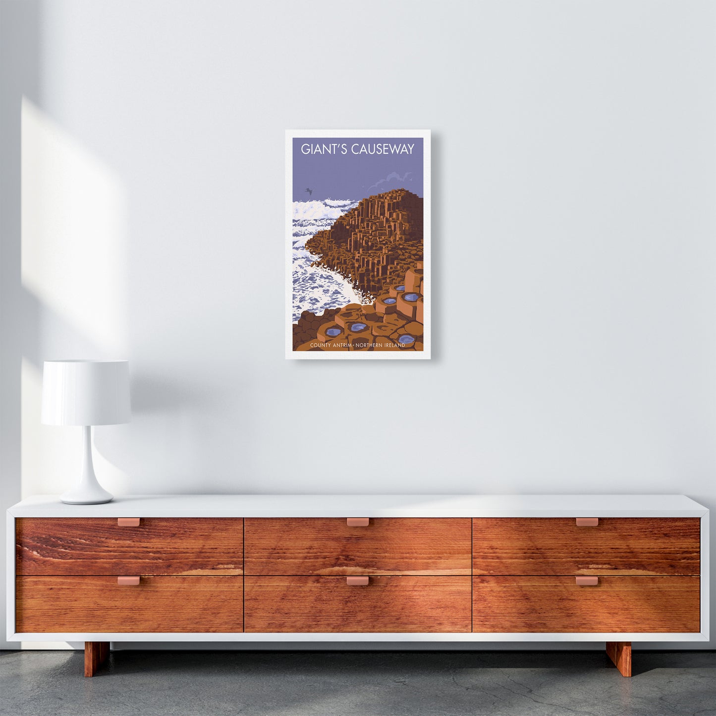 NI Giant'S Causeway Art Print by Stephen Millership A3 Canvas