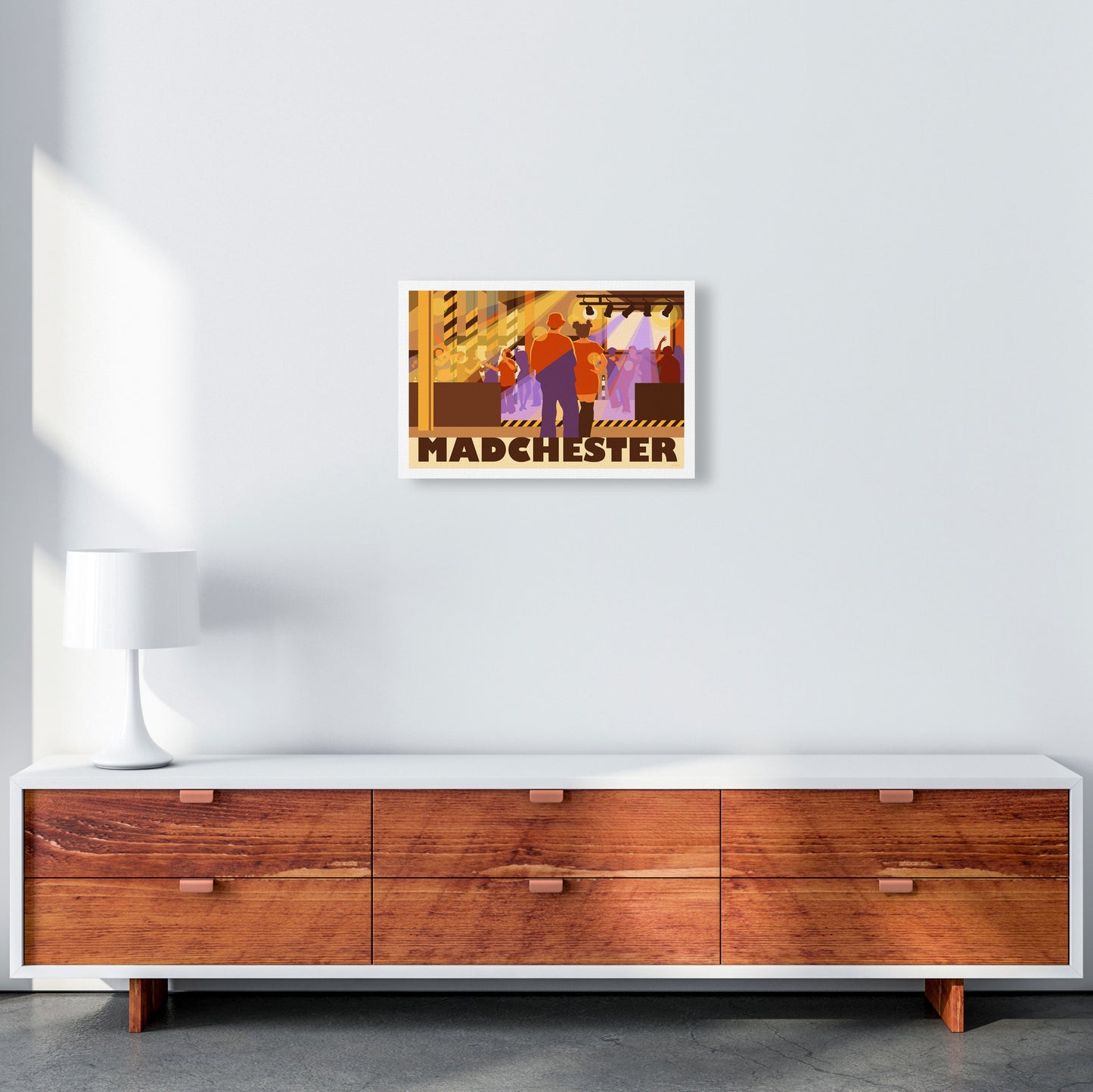 Madchester by Stephen Millership A3 Canvas