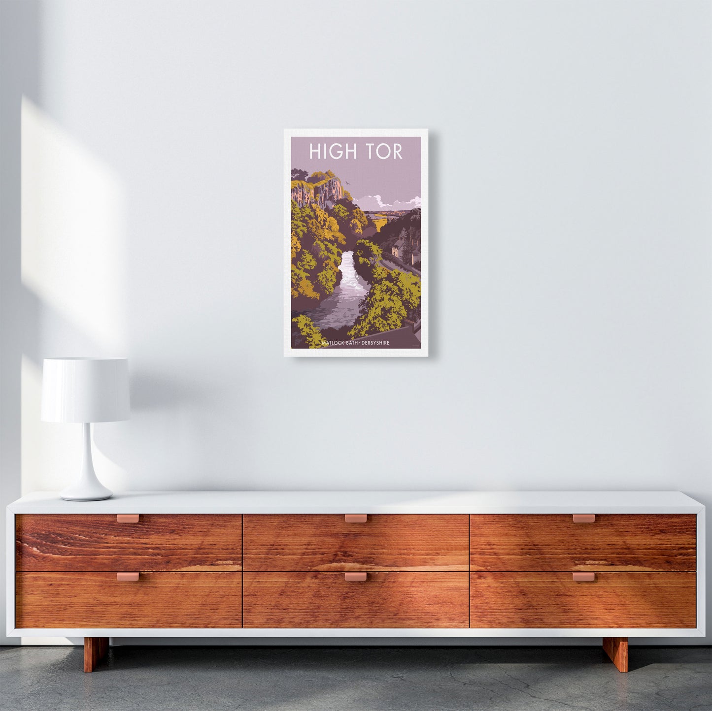 High Tor Art Print by Stephen Millership A3 Canvas