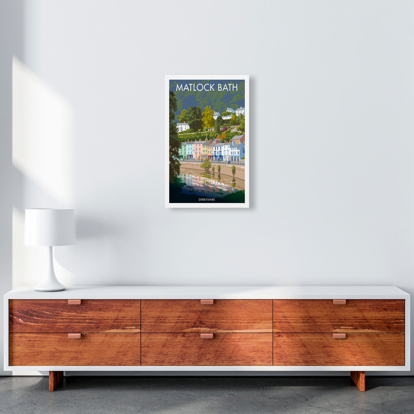 Matlock Bath Art Print by Stephen Millership A3 Canvas