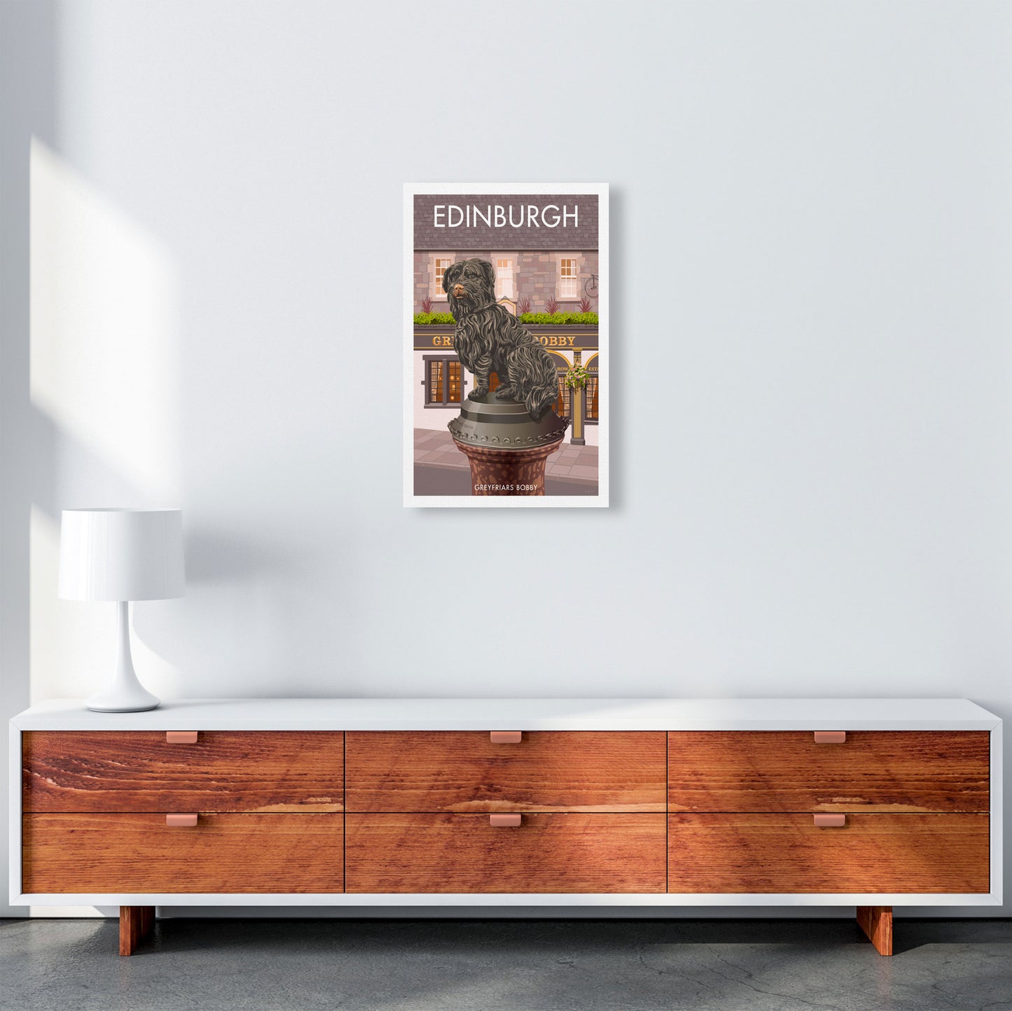 Edinburgh Art Print by Stephen Millership A3 Canvas