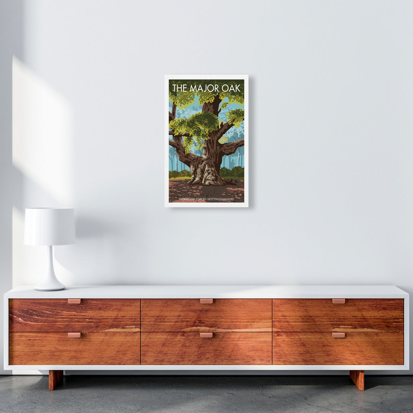 The Major Oak Art Print by Stephen Millership A3 Canvas