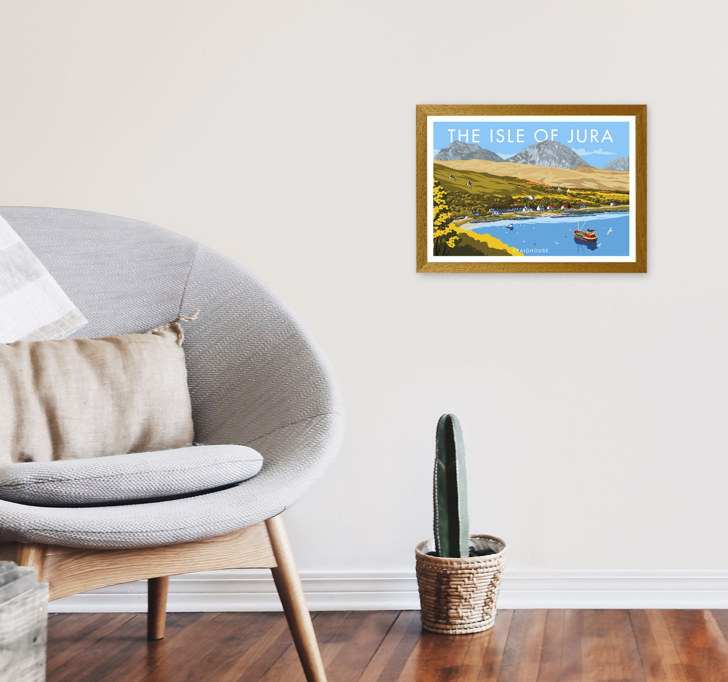The Isle Of Jura Craighouse Art Print by Stephen Millership A3 Print Only