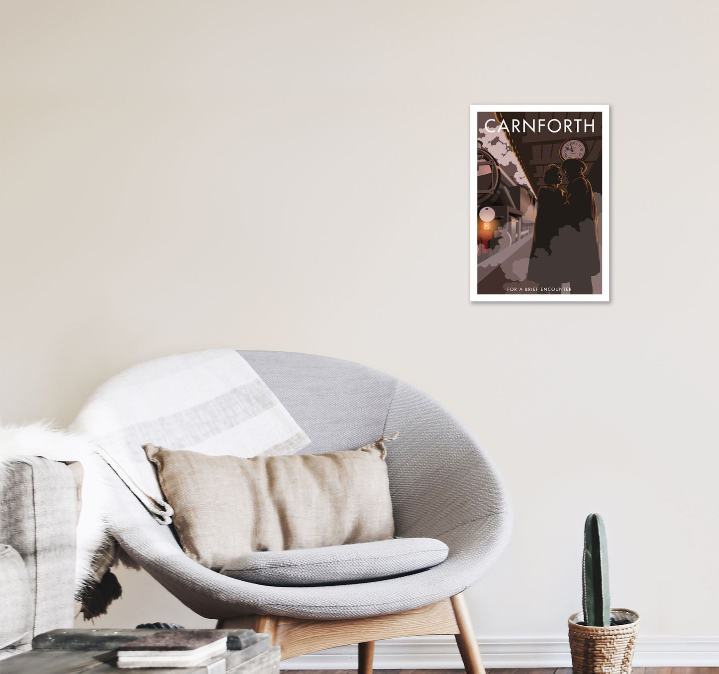 Carnforth by Stephen Millership A3 Black Frame