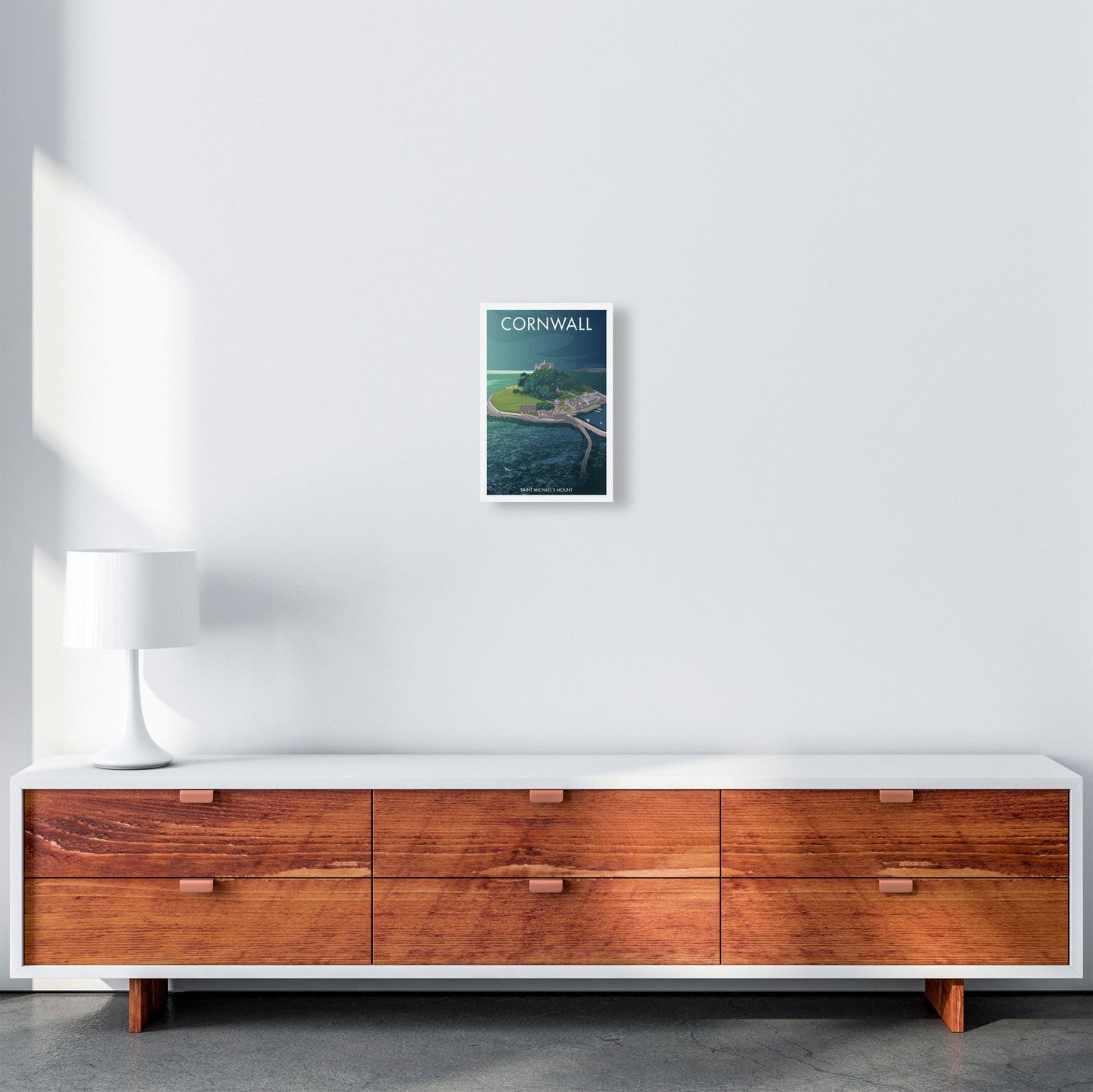 Cornwall St Micheal's Mount Art Print by Stephen Millership A4 Canvas