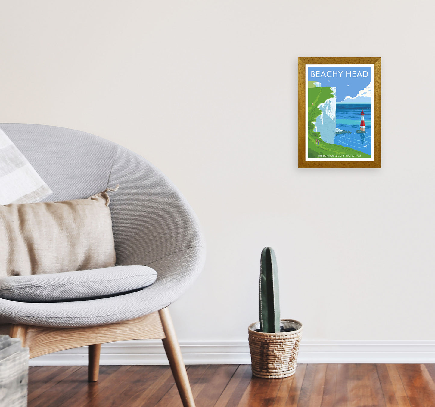 Beachy Head by Stephen Millership A4 Print Only