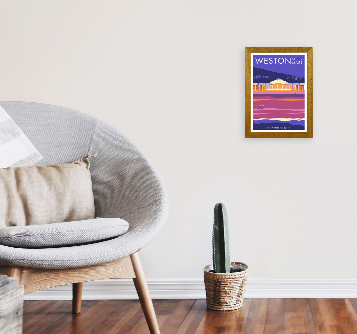 Weston-super-mare Art Print by Stephen Millership A4 Print Only