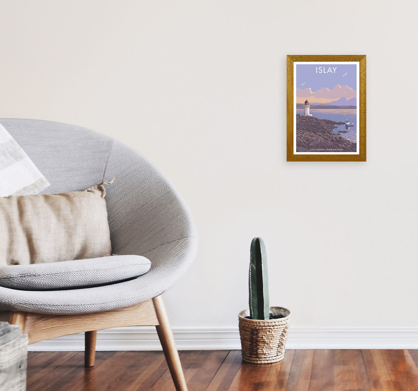 Loch Indaal Islay Travel Art Print by Stephen Millership A4 Print Only