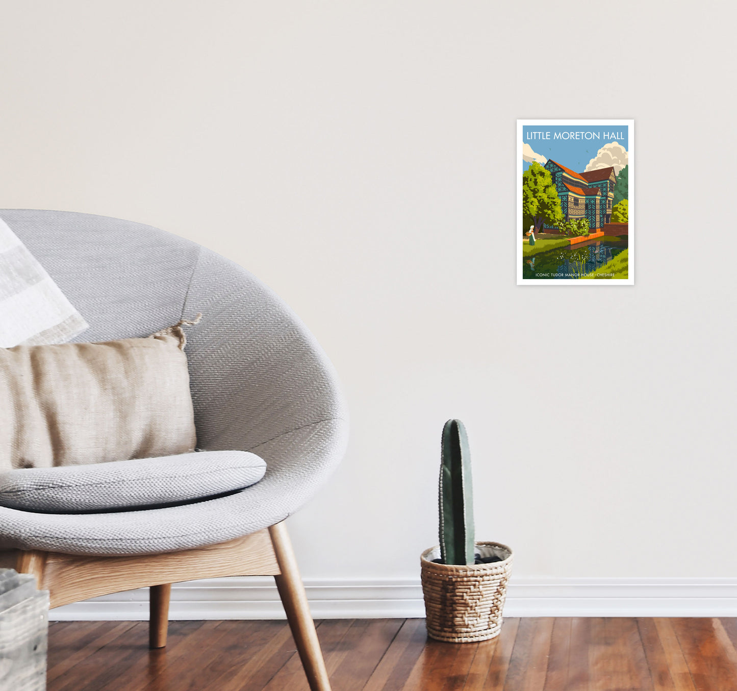 Little Moreton Hall by Stephen Millership A4 Black Frame