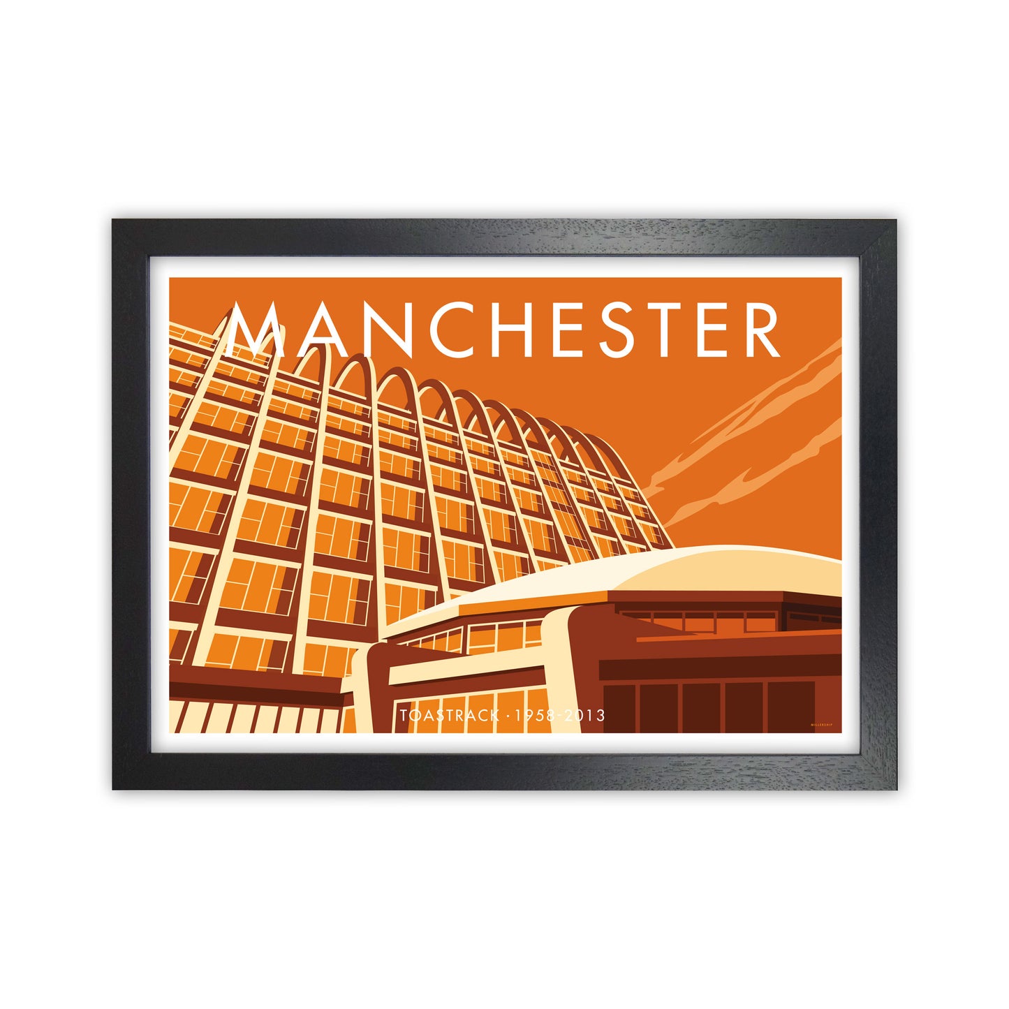 Manchester by Stephen Millership Black Grain