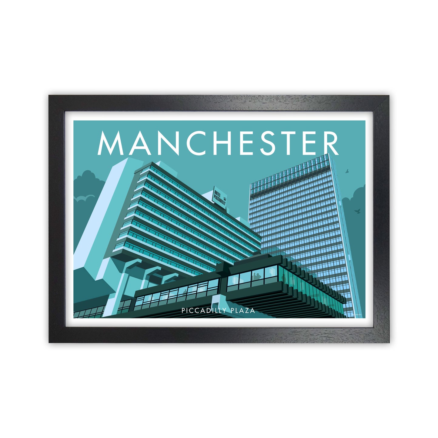 Manchester by Stephen Millership Black Grain
