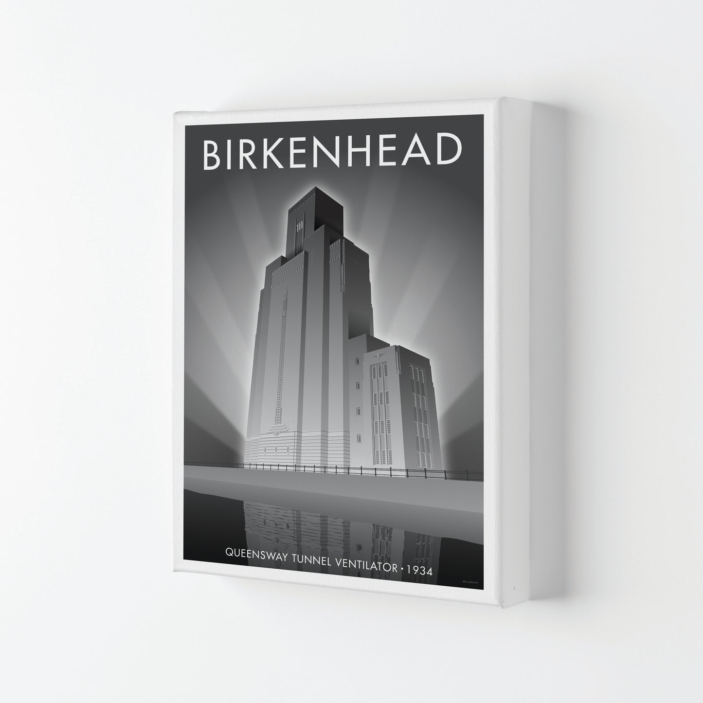 Birkenhead Queensway Tunnel Travel Art Print By Stephen Millership Canvas