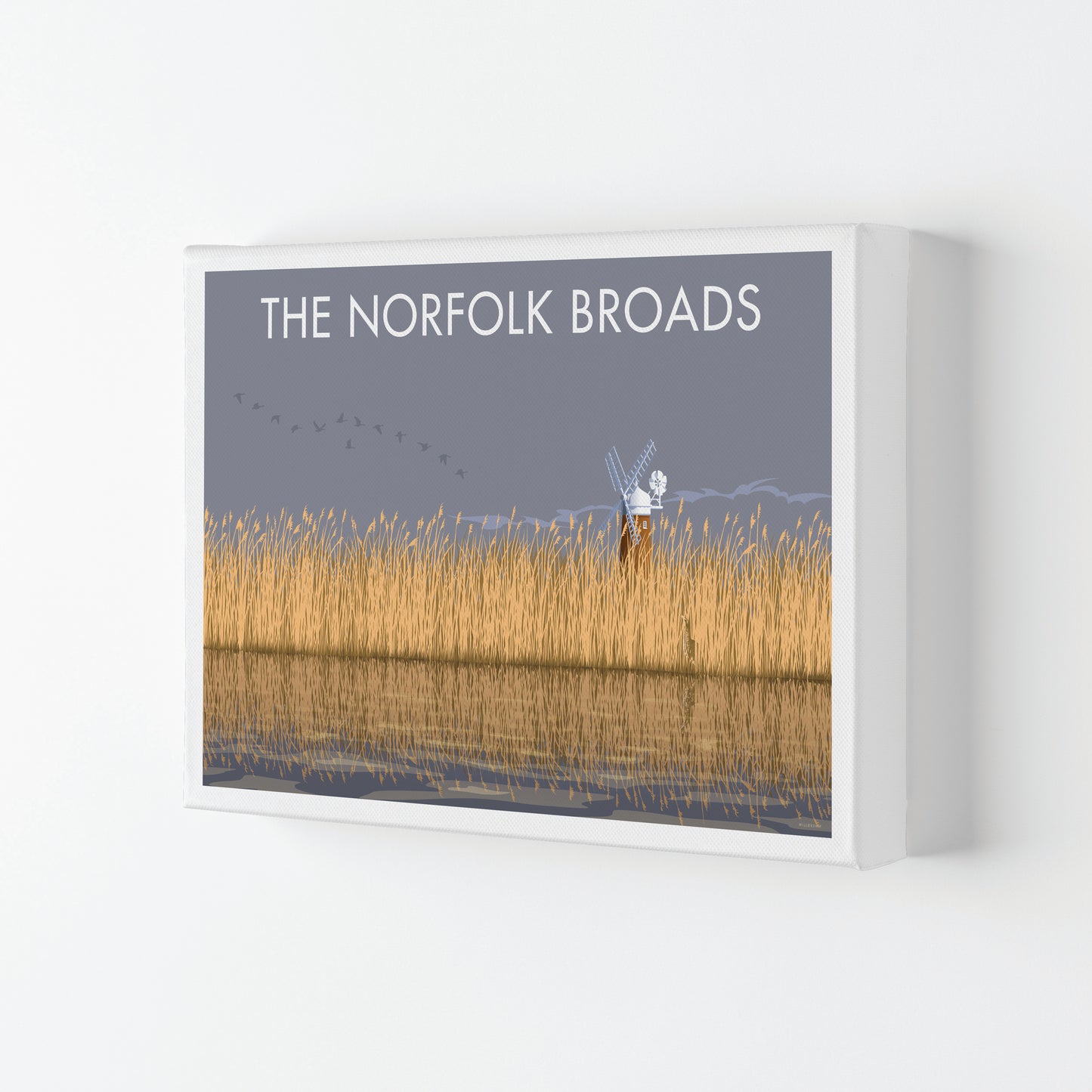 Norfolk Broads Travel Art Print By Stephen Millership Canvas