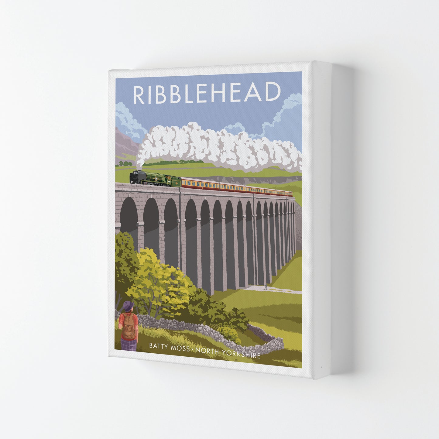 Ribblehead Travel Art Print By Stephen Millership Canvas