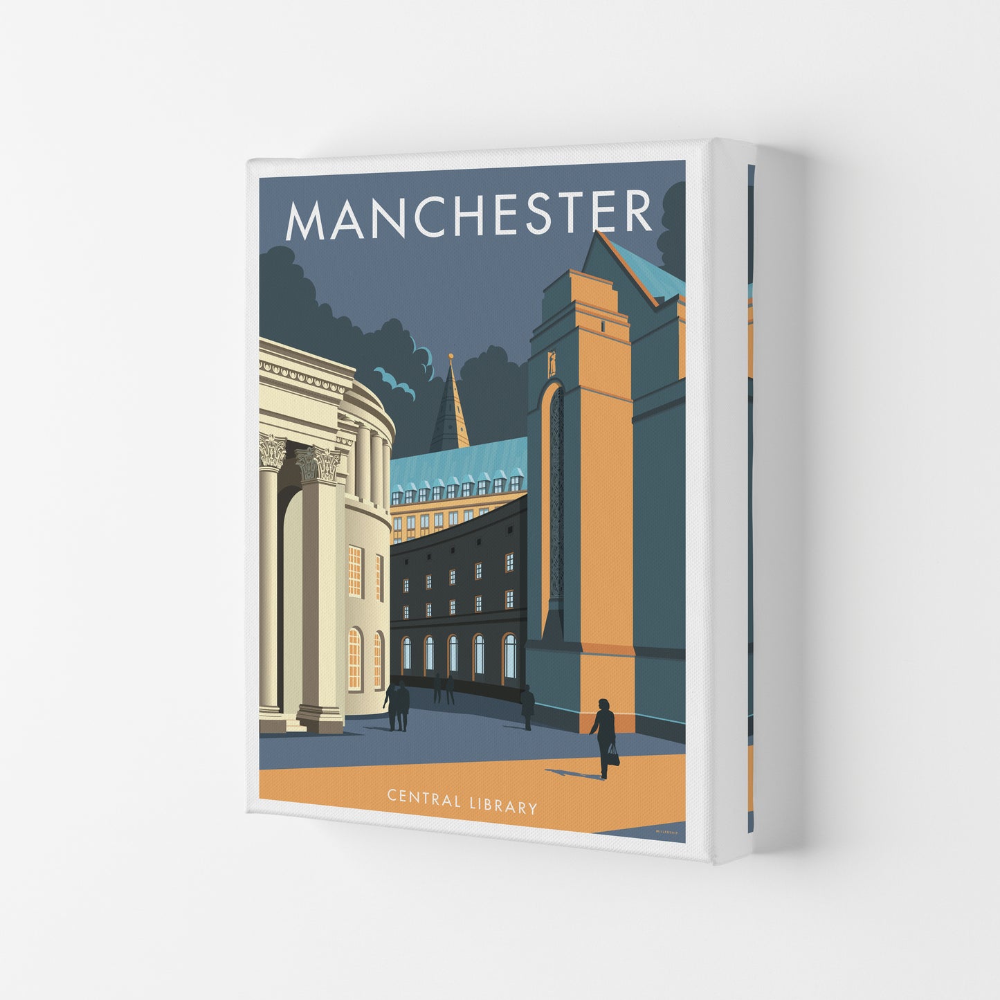 Manchester by Stephen Millership Canvas