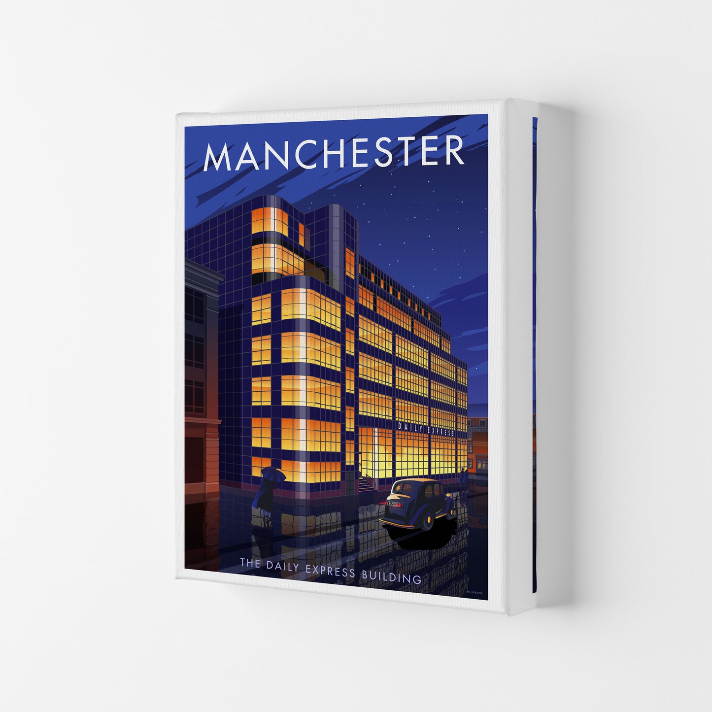 Manchester by Stephen Millership Canvas