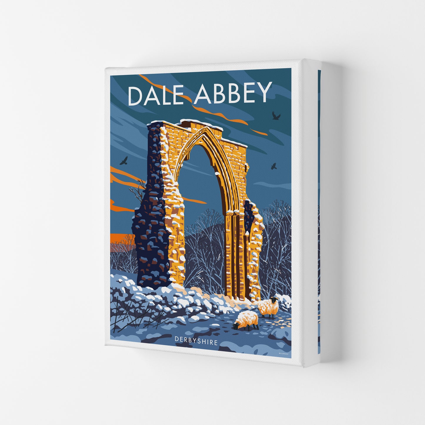Dale Abbey Derbyshire Art Print by Stephen Millership Canvas
