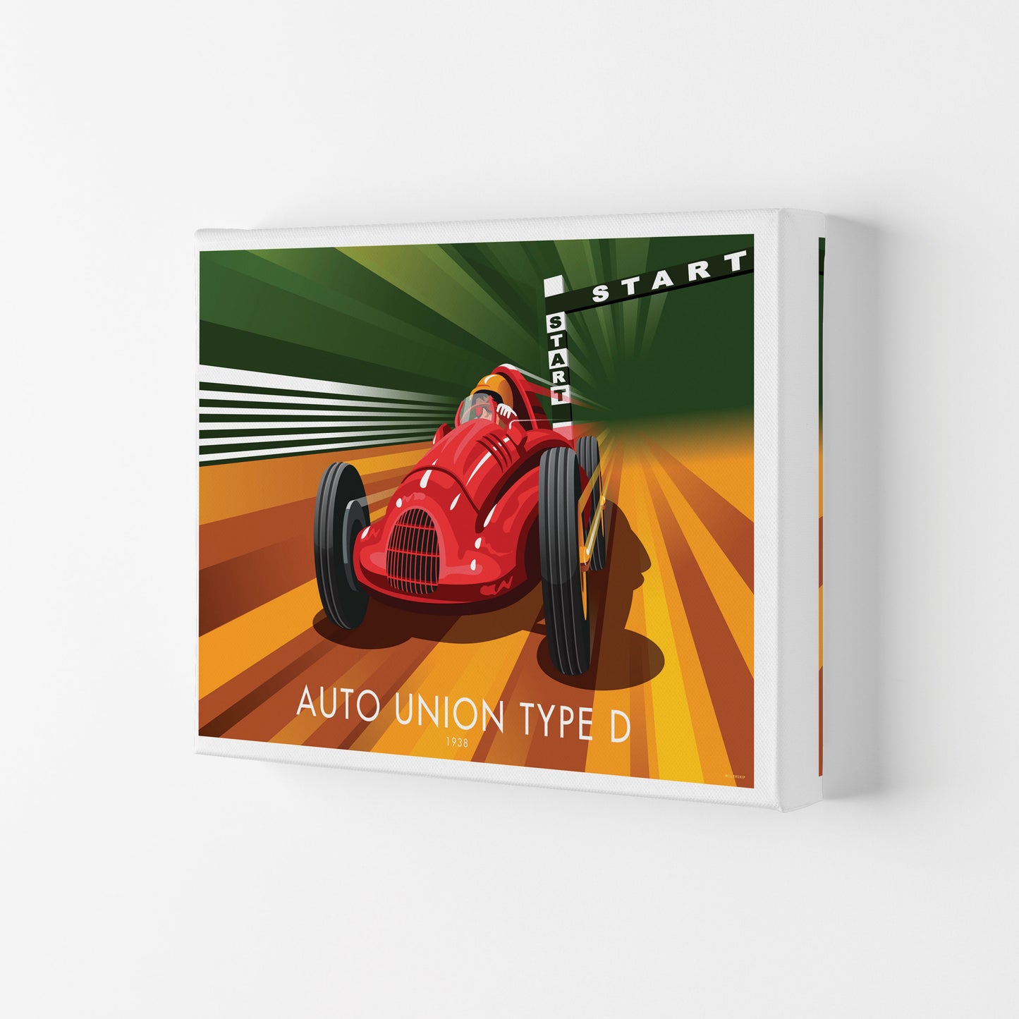 Auto Union Type D by Stephen Millership Canvas