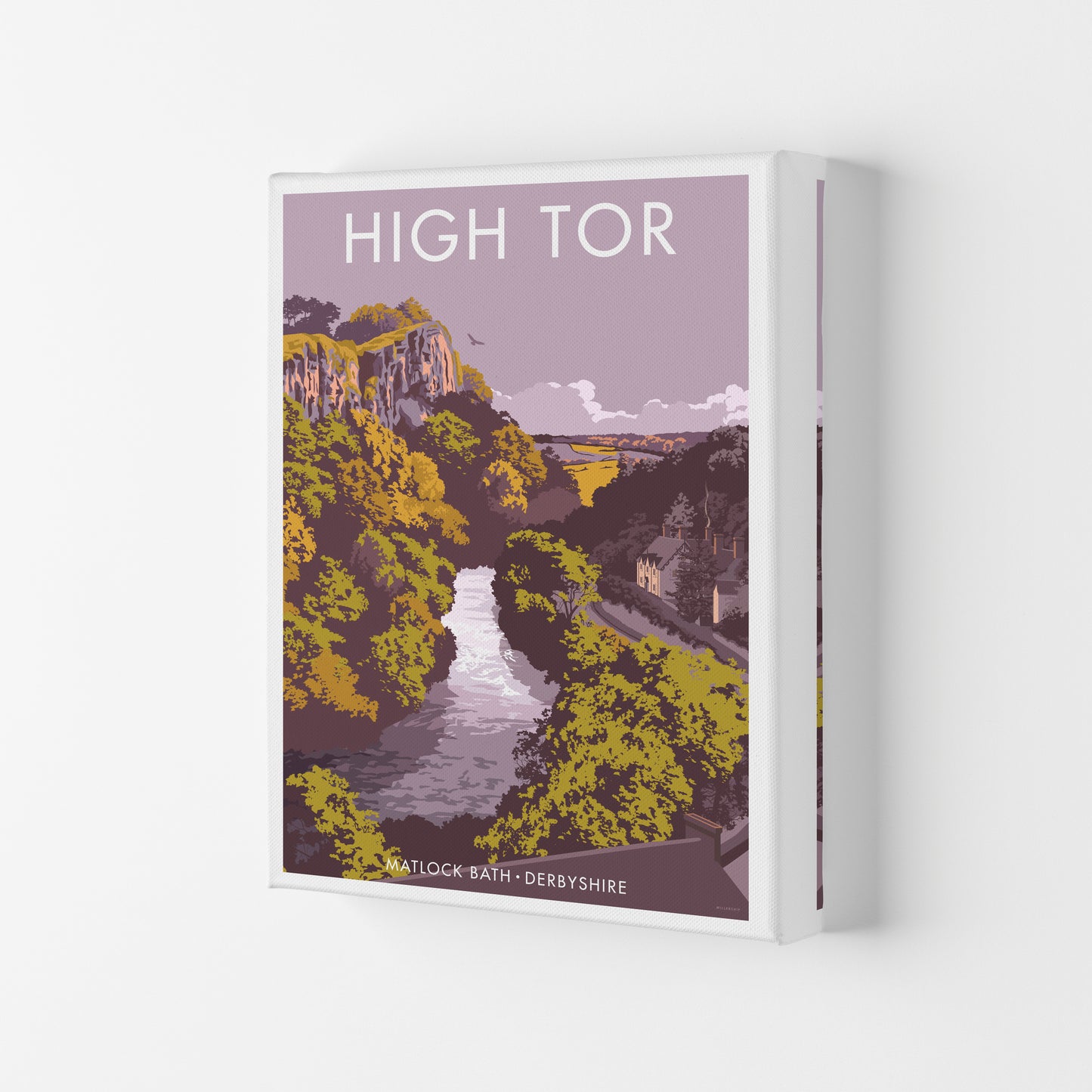 High Tor Art Print by Stephen Millership Canvas