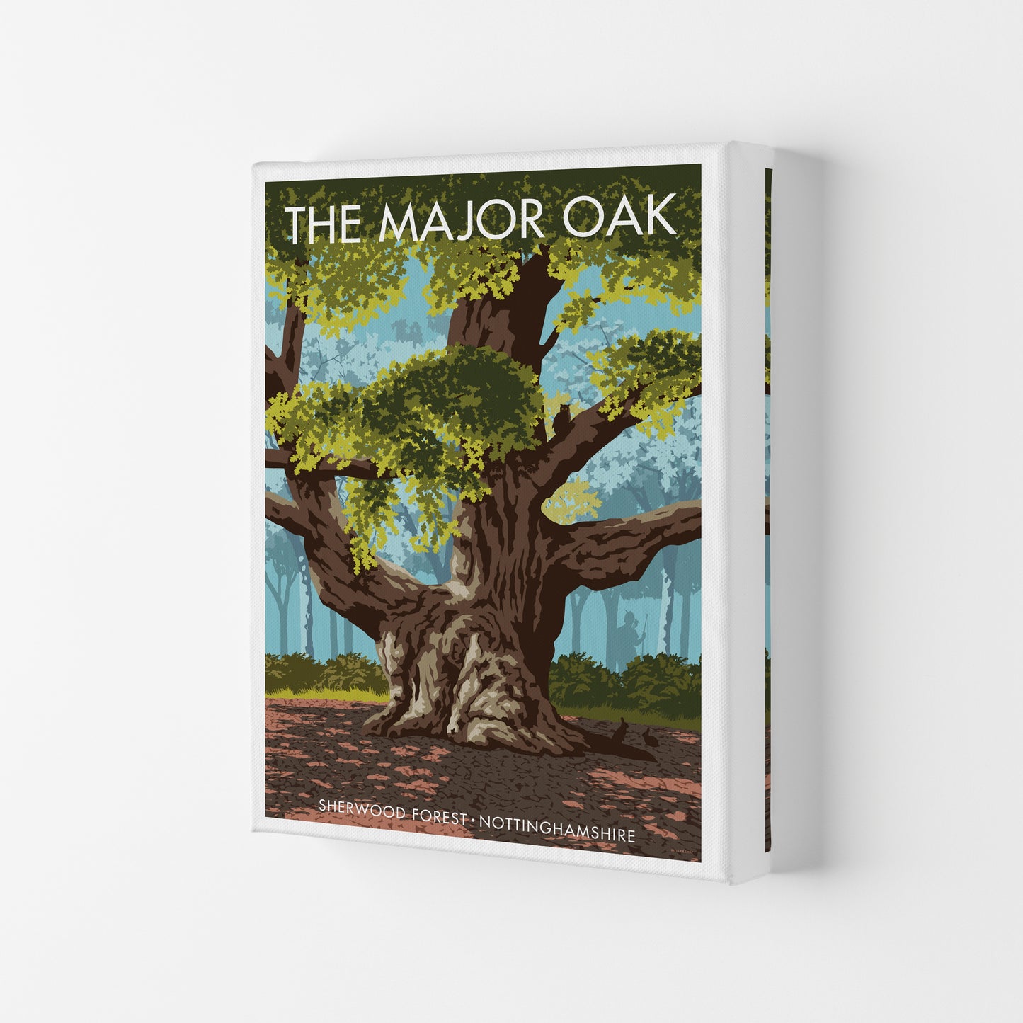 The Major Oak Art Print by Stephen Millership Canvas
