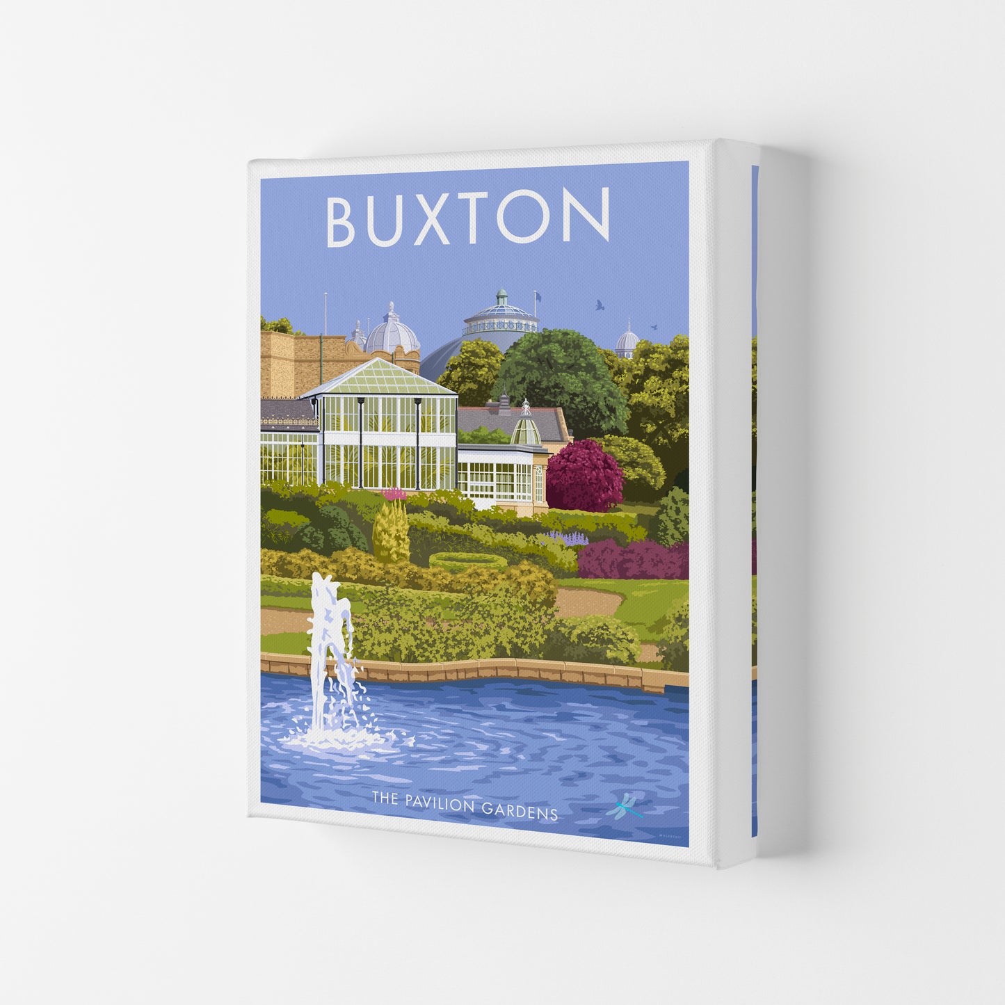Buxton Derbyshire Travel Art Print by Stephen Millership Canvas