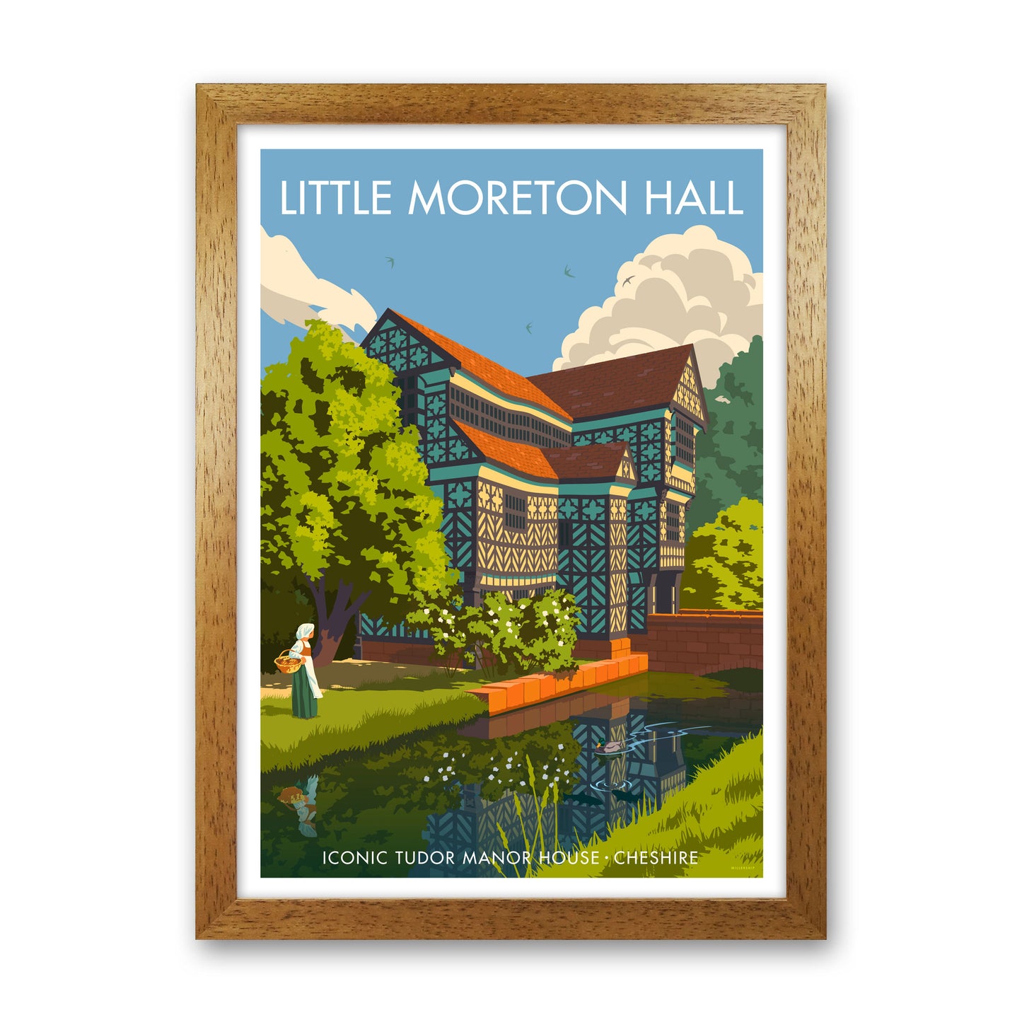 Little Moreton Hall by Stephen Millership Oak Grain