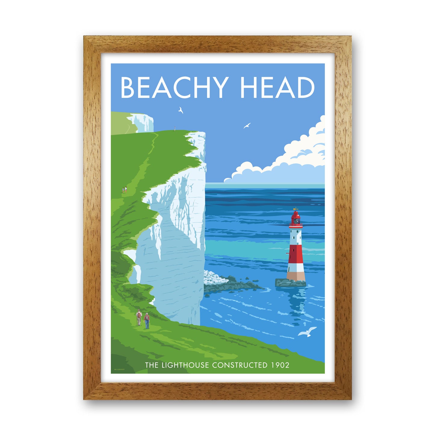 Beachy Head by Stephen Millership Oak Grain