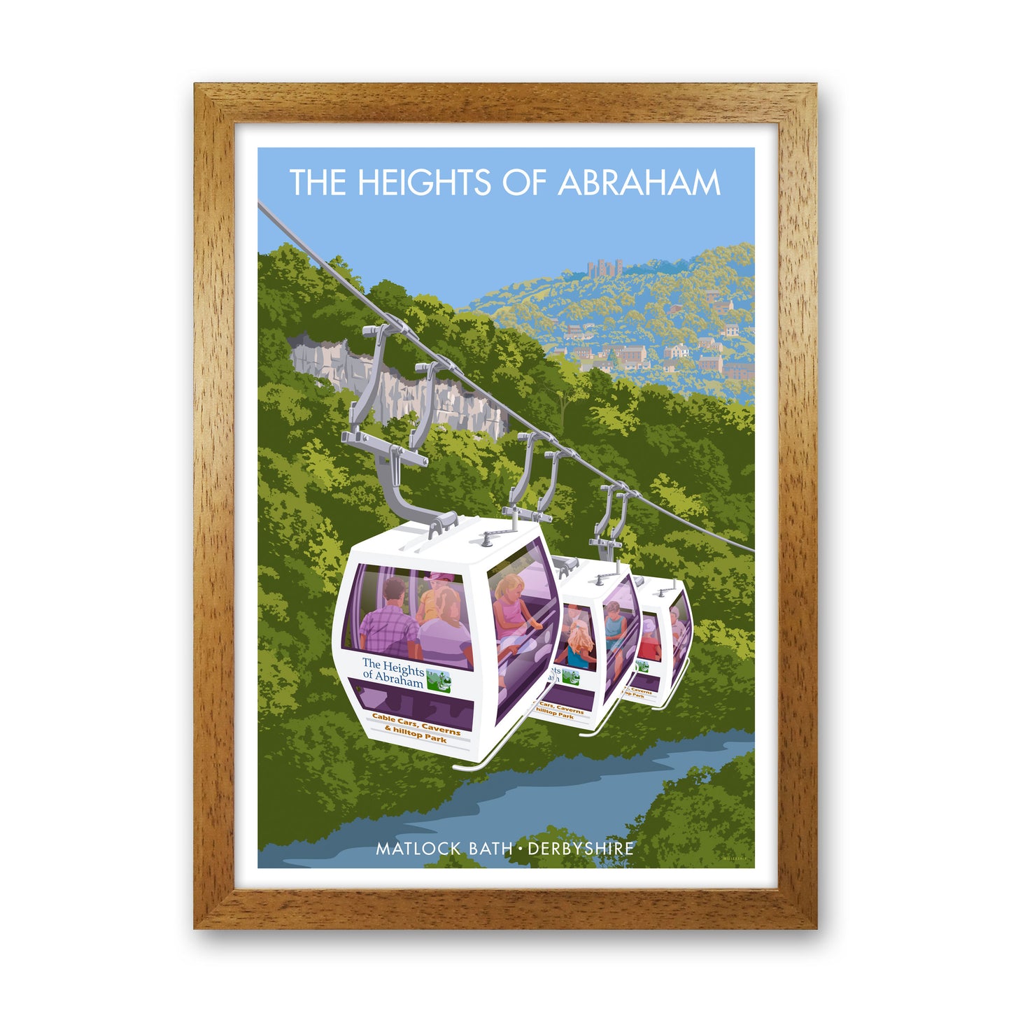 The Heights Of Abraham Art Print by Stephen Millership Oak Grain