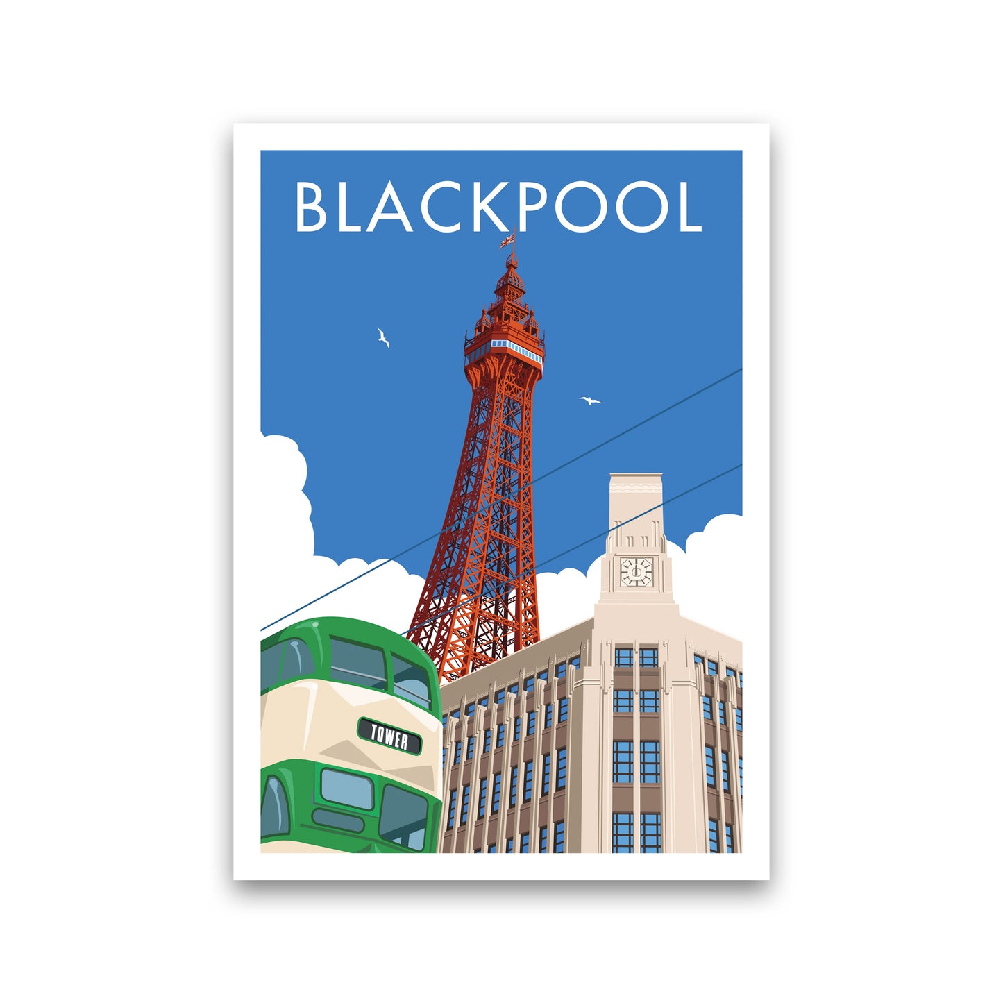 Blackpool by Stephen Millership Print Only
