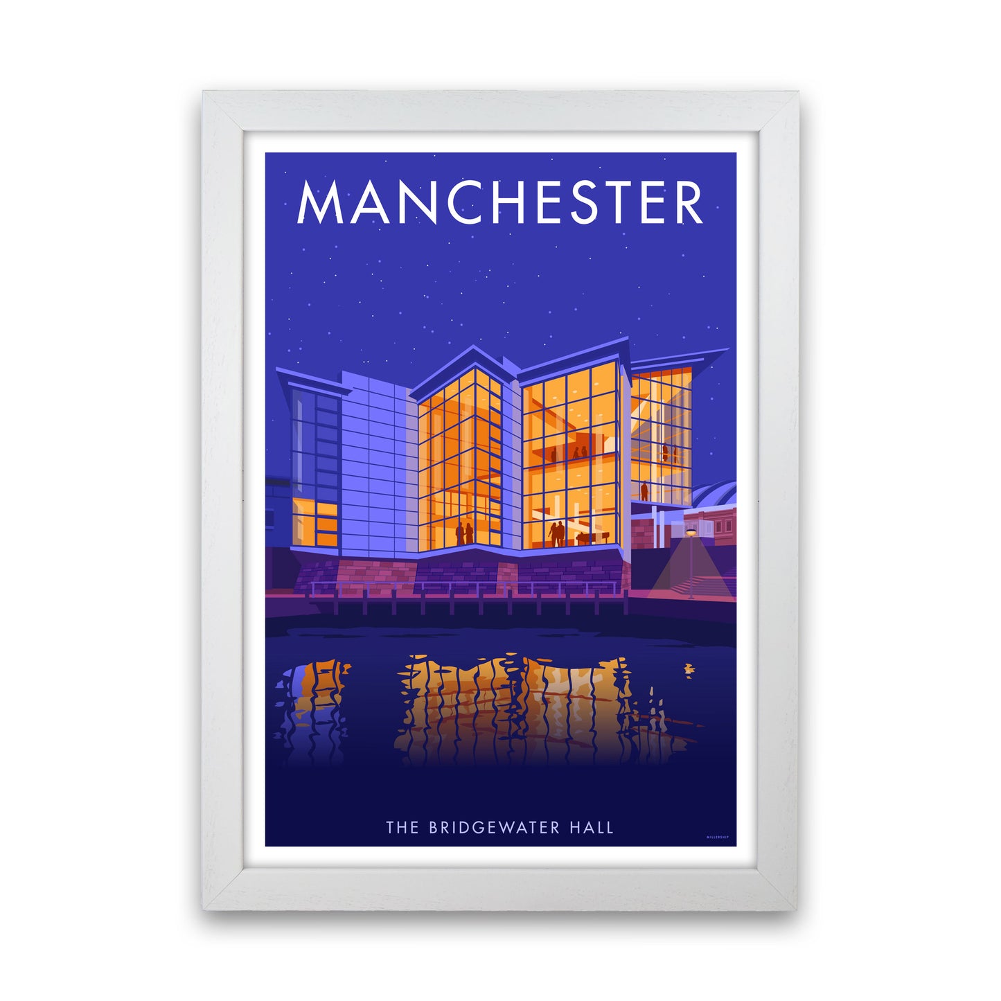 Manchester by Stephen Millership White Grain