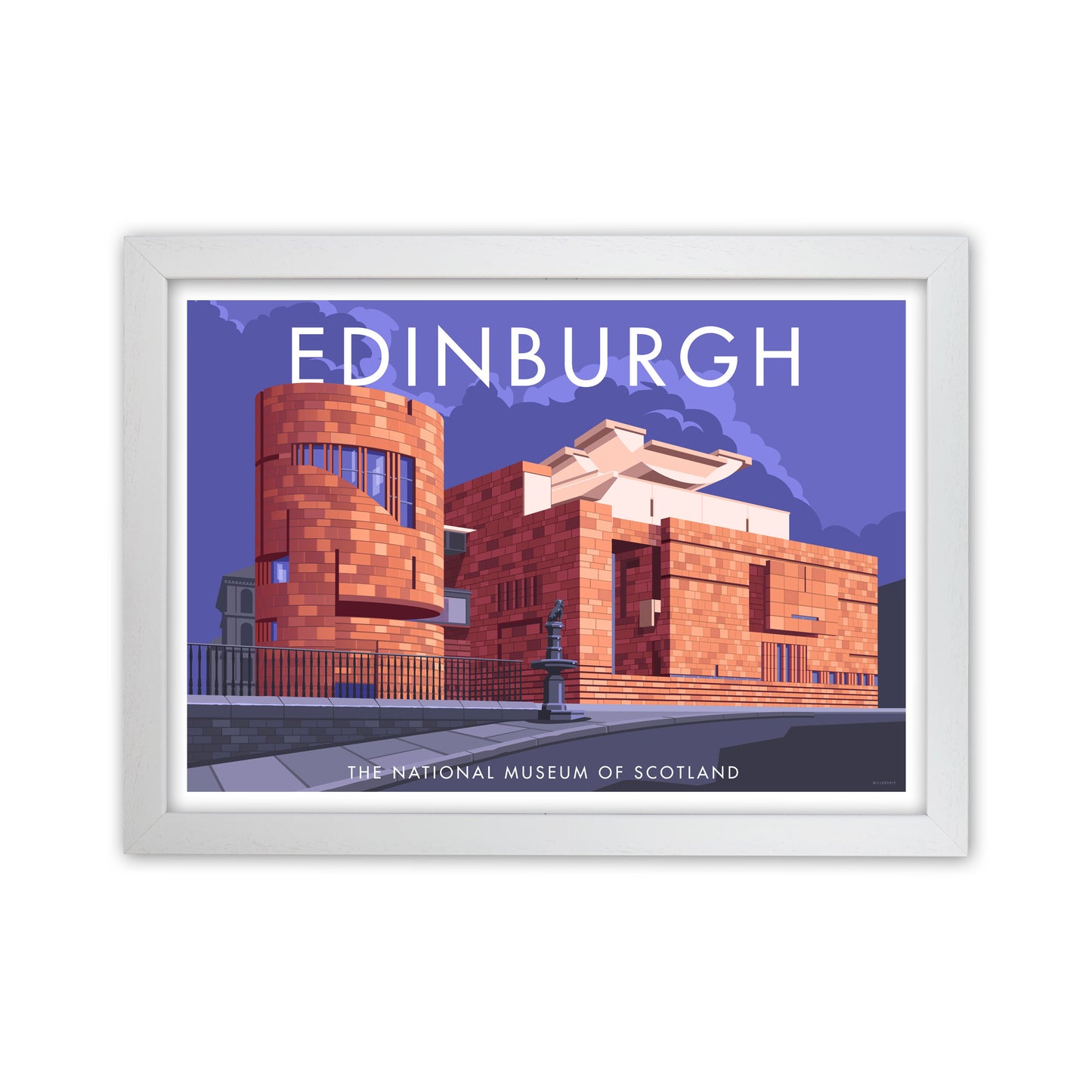 Edinburgh by Stephen Millership White Grain