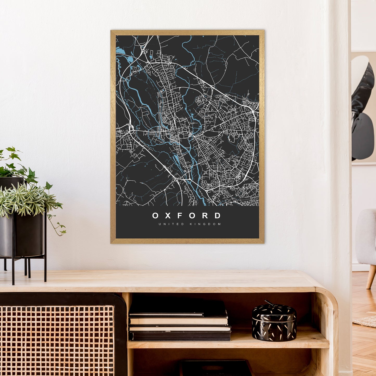 Oxford IV Art Print by UrbanMaps A1 Print Only