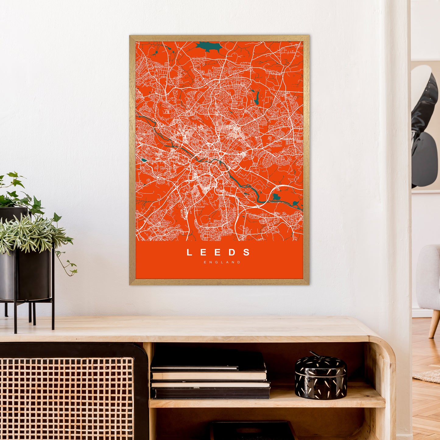 Leeds I Art Print by UrbanMaps A1 Print Only