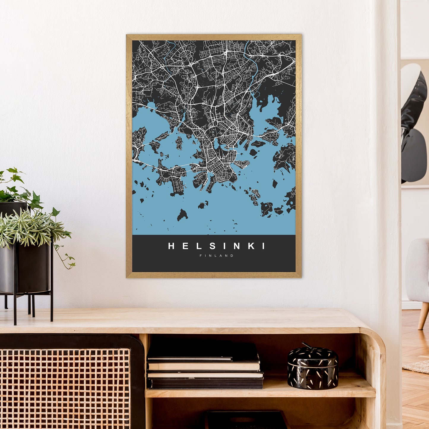 Helsinki Art Print by UrbanMaps A1 Print Only