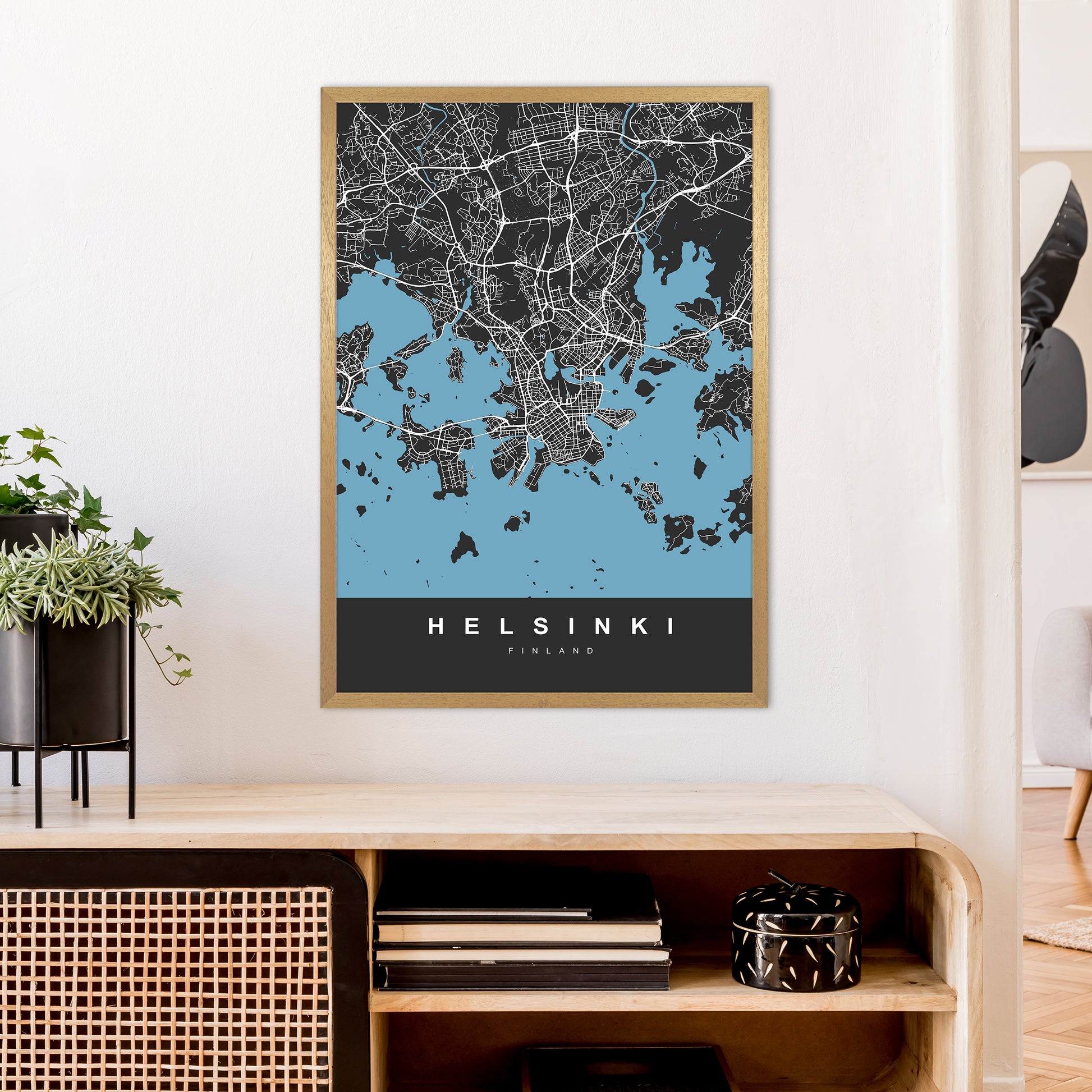 Helsinki Art Print by UrbanMaps A1 Print Only
