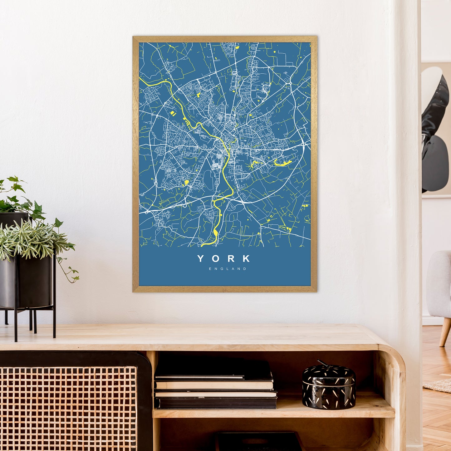 York II Art Print by UrbanMaps A1 Print Only