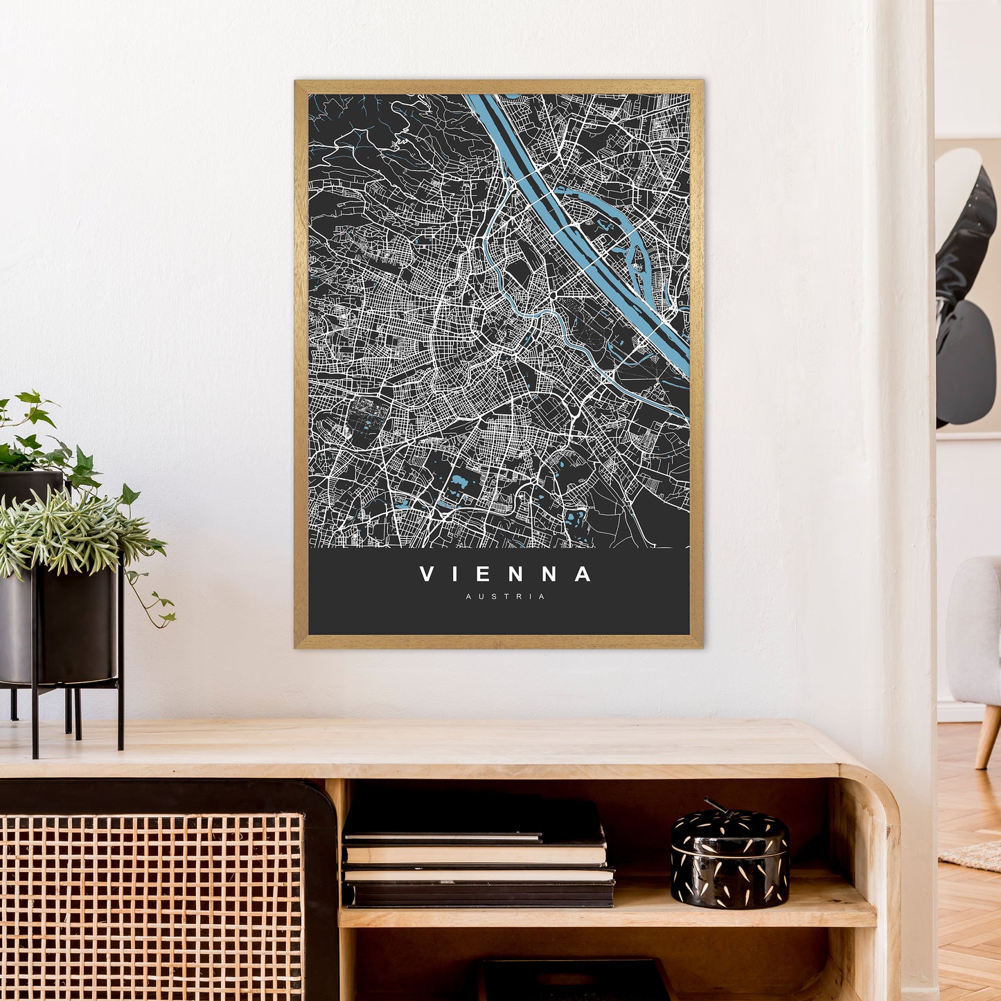 Vienna Art Print by UrbanMaps A1 Print Only