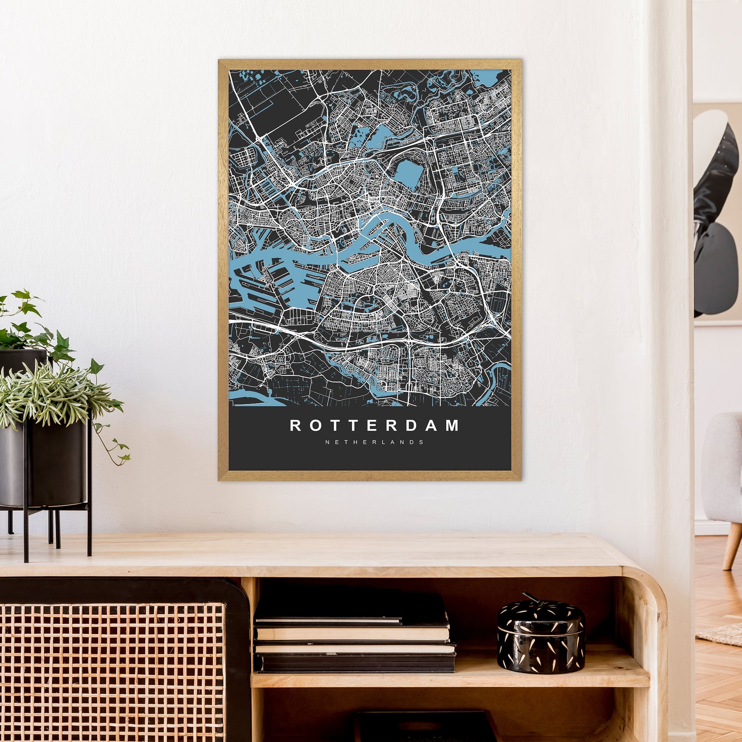 Rotterdam Art Print by UrbanMaps A1 Print Only