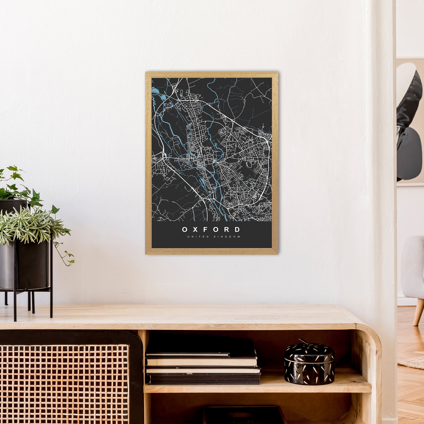 Oxford IV Art Print by UrbanMaps A2 Print Only