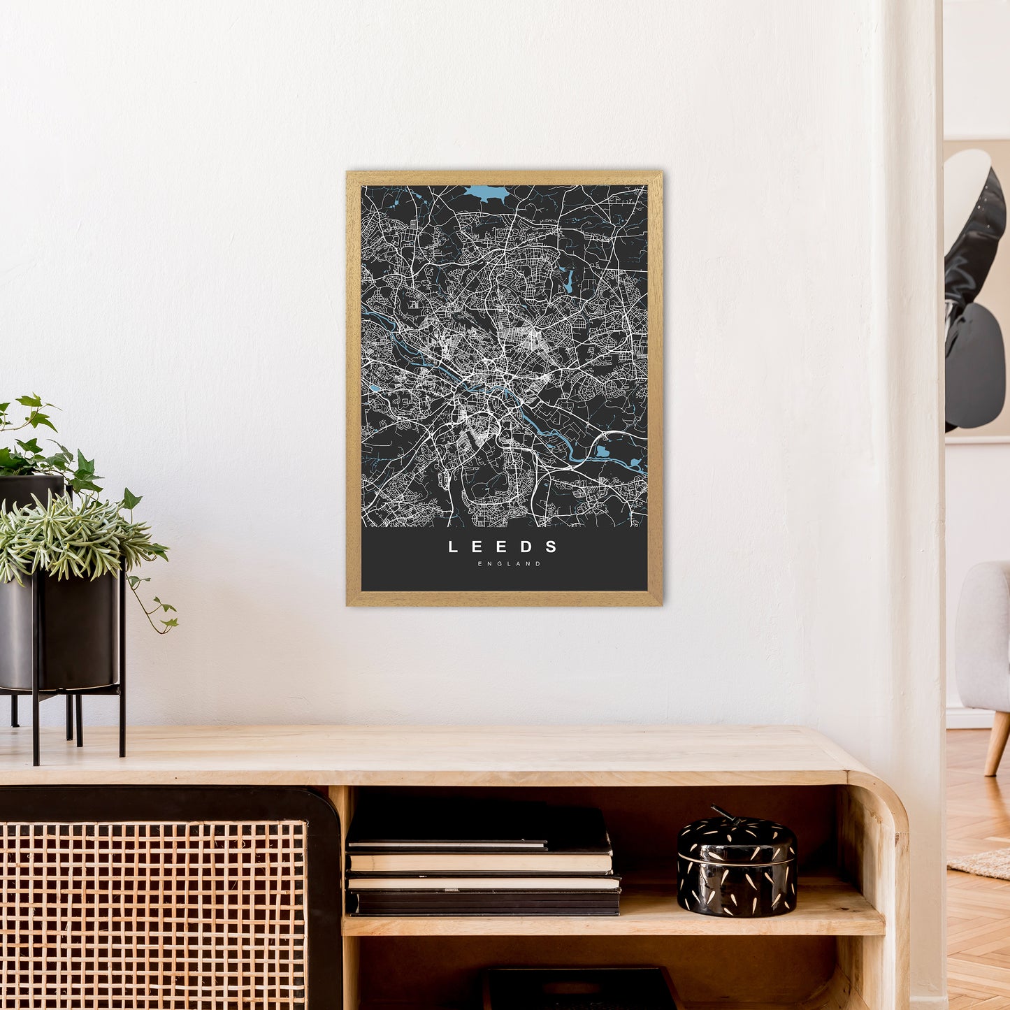 Leeds III Art Print by UrbanMaps A2 Print Only