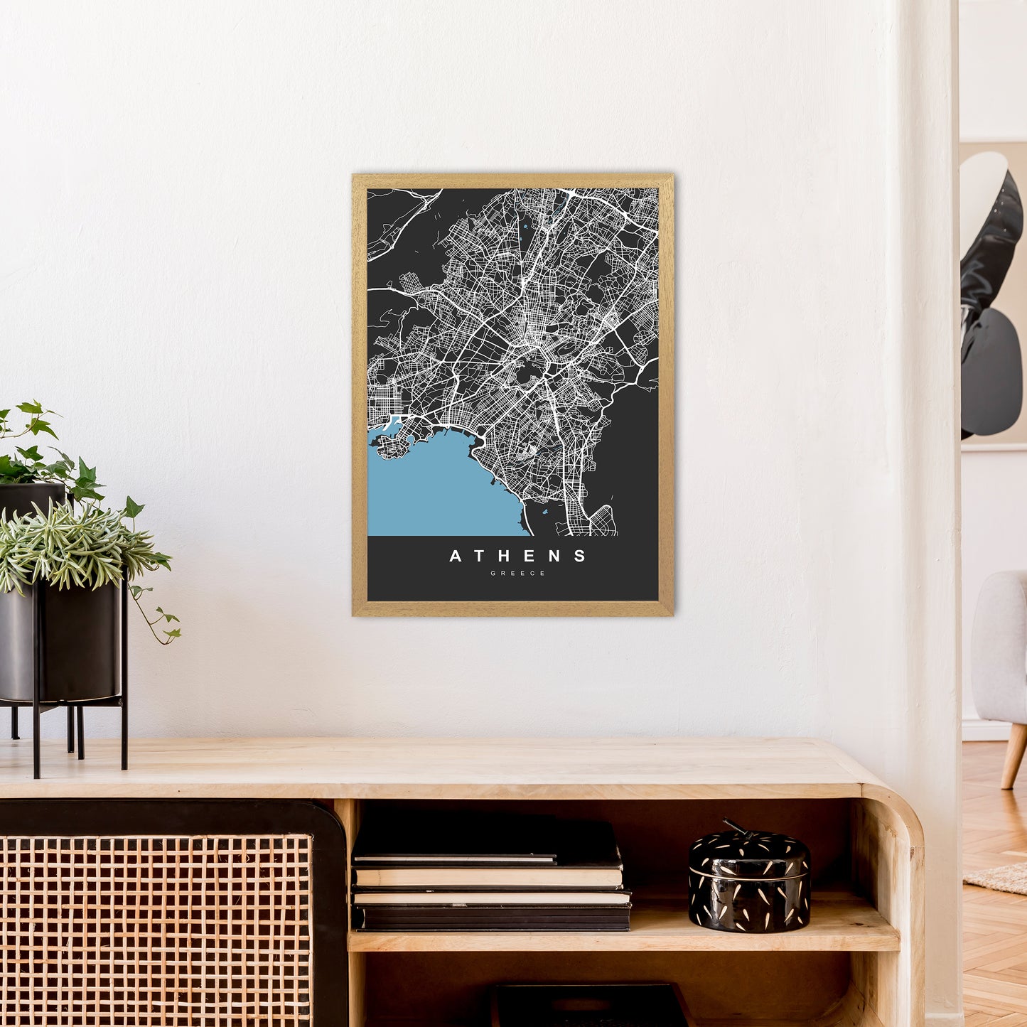 Athens Art Print by UrbanMaps A2 Print Only